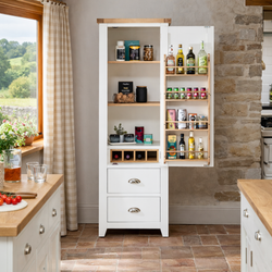 Ettal Kitchen Storage Pantry Cupboard - White