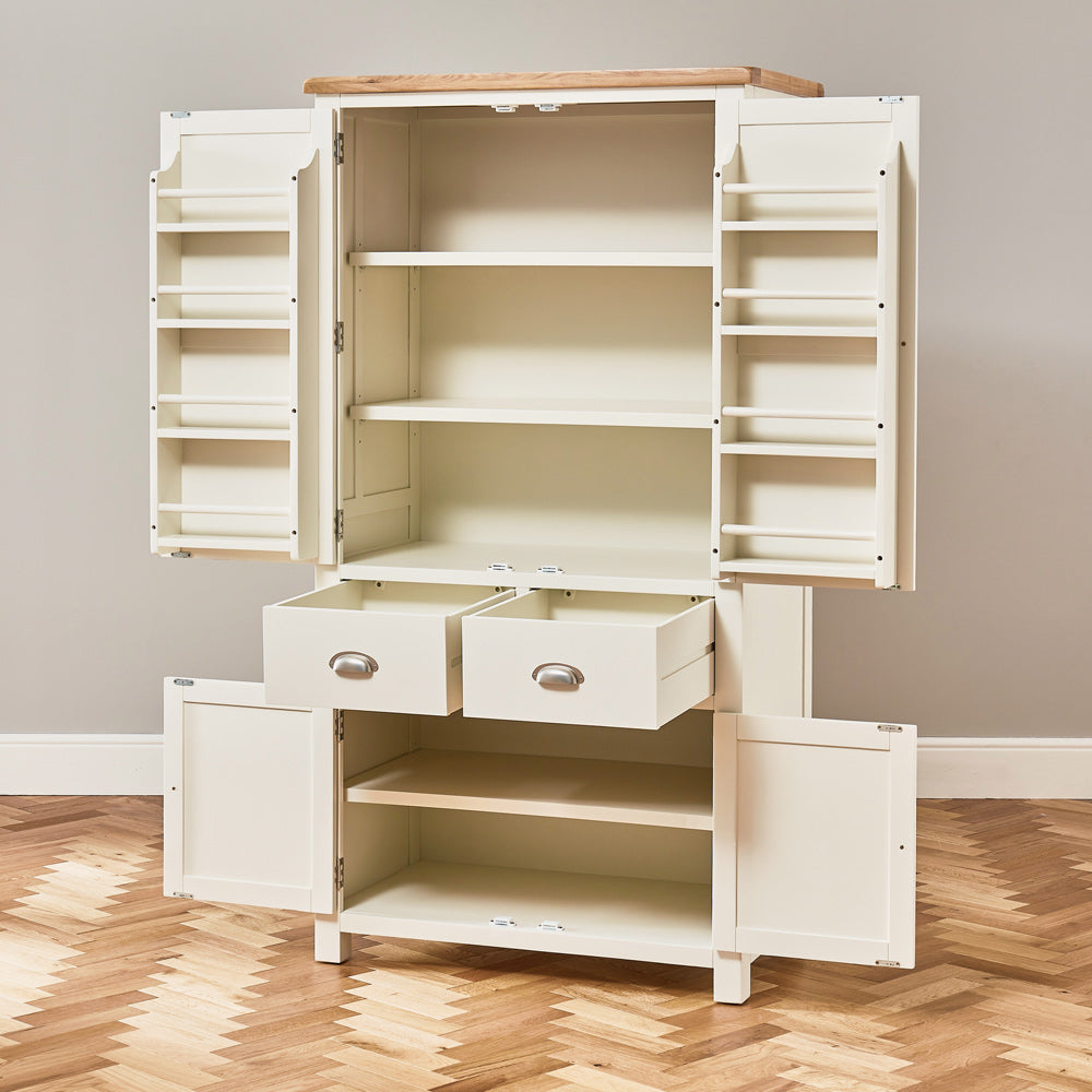 Cream discount pantry cupboard
