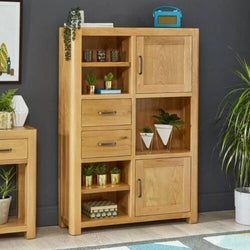 Flint Larder Cupboard - Oak