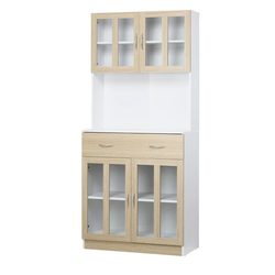 Ranzel Larder Cupboard - Natural Wood Finish