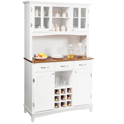 Hoeve Kitchen Storage Pantry Cupboard - White