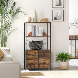 Ira Larder Cupboard - Rustic Brown/Black