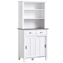 Fuqua Kitchen Storage Pantry Cupboard - White