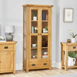 Hanne Kitchen Storage Pantry Cupboard - Medium Oak