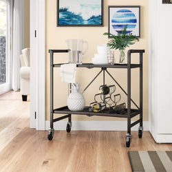 Aria Kitchen Storage Trolley - Sandy Brown