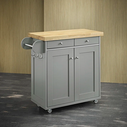 Tyra Kitchen Storage Trolley - Grey