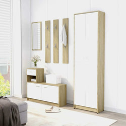 Evelina Larder Cupboard - White & Sonama Oak