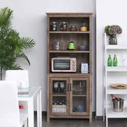 Kerri Kitchen Storage Cupboard - Brown