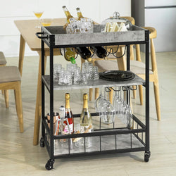 Arthur Kitchen Storage Trolley - Grey/Black