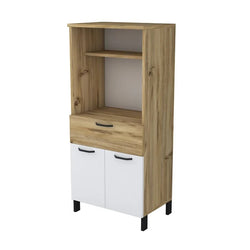 Bertita Kitchen Storage Cupboard - Oak/White