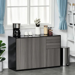 Vashti Larder Cupboard - Grey/Black