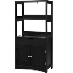 Apache Kitchen Storage Cupboard - Black