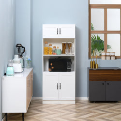Teo Kitchen Storage Cupboard - White