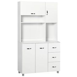 Shiro Pantry Cupboard - White