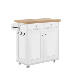 Tyra Kitchen Storage Trolley - White