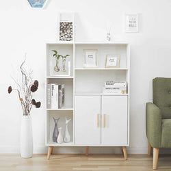 Millie Larder Cupboard - White/Brown