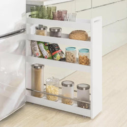 Olivia Kitchen Storage Trolley - White