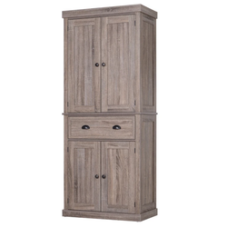 Berwick Larder Cupboard - Dark Wood Grain