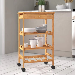 Joseph Kitchen Storage Trolley - Natural