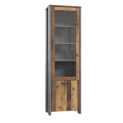 Elise Larder Cupboard - Vintage/Dark Grey