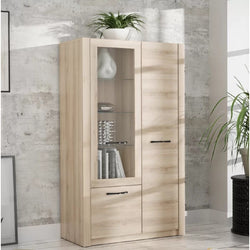 Luca Larder Cupboard - Beige