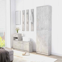 Evelina Larder Cupboard - Concrete Grey