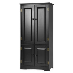 Martin Kitchen Storage Pantry Cupboard - Black