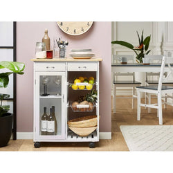 Ellis Kitchen Storage Trolley - White