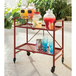 Aria Kitchen Storage Trolley - Ruby Red