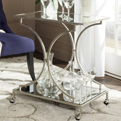 River Kitchen Storage Trolley - Silver