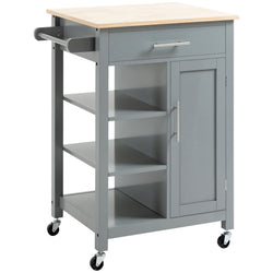 Pernell Kitchen Storage Trolley - Grey