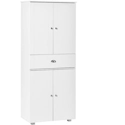 Vikenti Kitchen Storage Pantry Cupboard - White