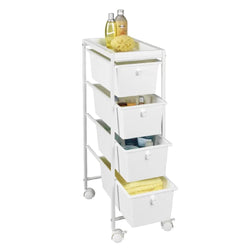 Nora Kitchen Storage Trolley - White