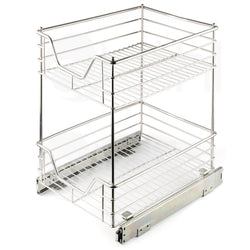 Remi Pull Out Larder Unit Wire Baskets - Chrome