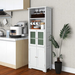 Cynthia Freestanding Larder Cupboard - White