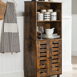 Sariah Larder Cupboard - Rustic Brown