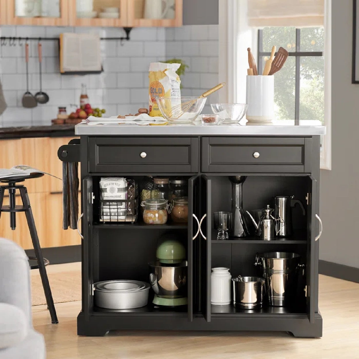 Portable kitchen cupboard discount