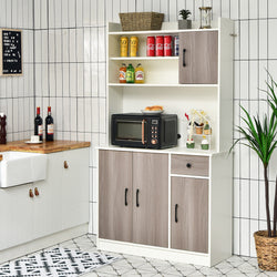 Isabella Pantry Kitchen Cupboard - White