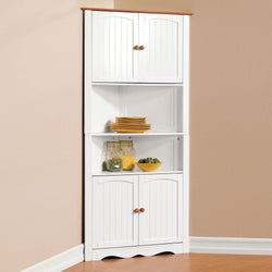 Asza Kitchen Storage Pantry Cupboard - White