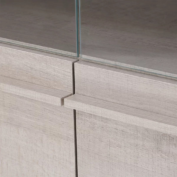 Rowan Kitchen Storage Cupboard - Champagne Oak | Larders Direct ...
