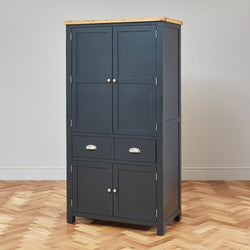 Abdel Kitchen Storage Pantry Cupboard - Charcoal Grey