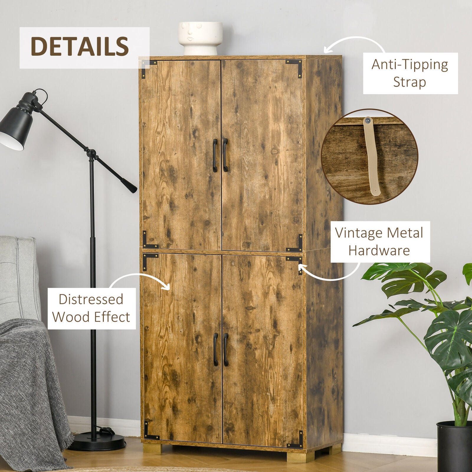 Rustic shop larder cupboard