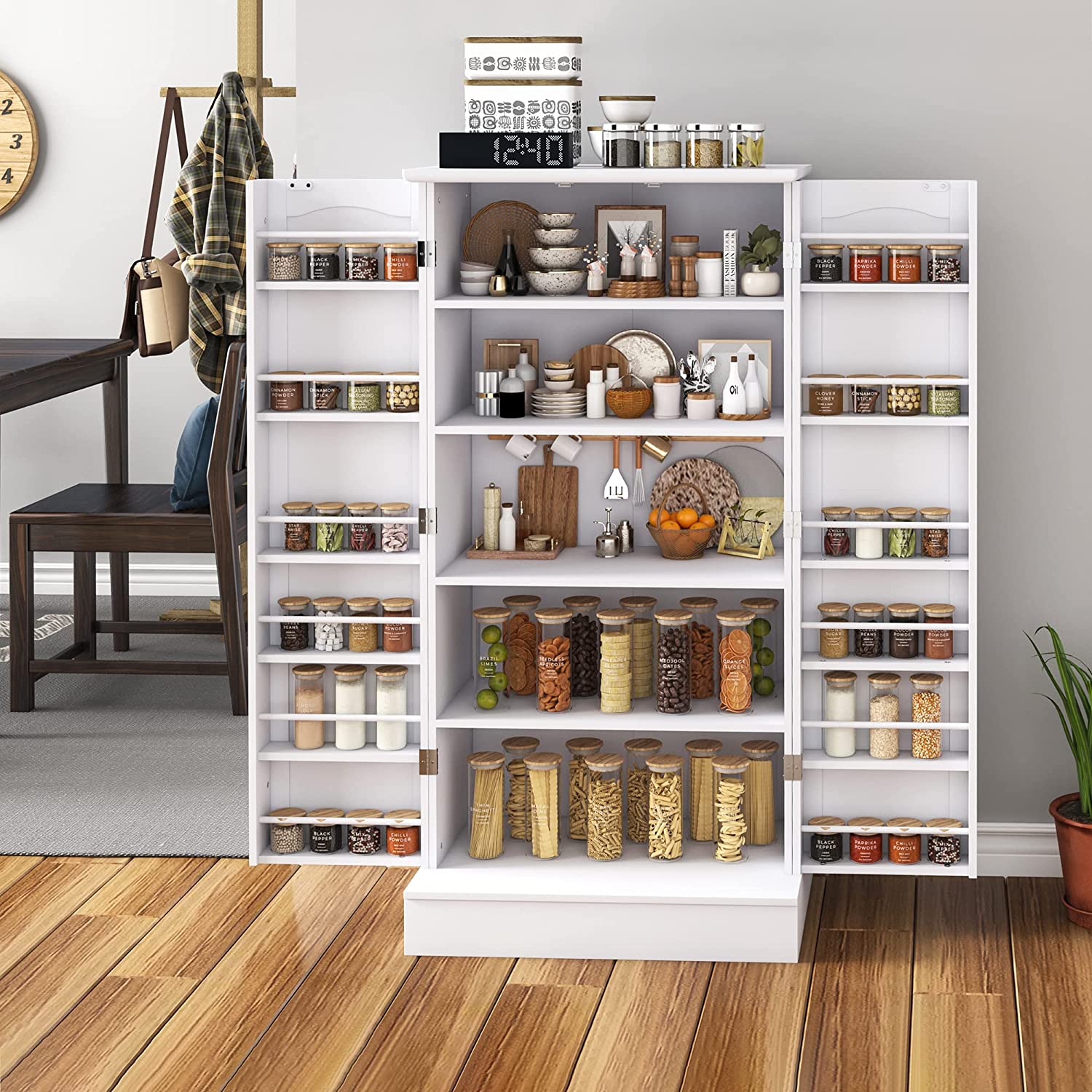 Ryland Kitchen Storage Pantry Cupboard White