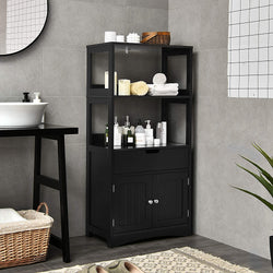 Apache Kitchen Storage Cupboard - Black