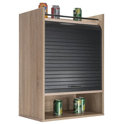 Eoin Kitchen Pantry Cupboard - Oak/Black