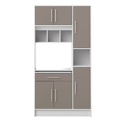 Seyma Larder Cupboard - Taupe