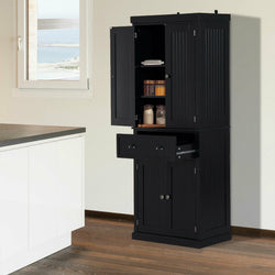 Langton Kitchen Storage Cupboard - Black